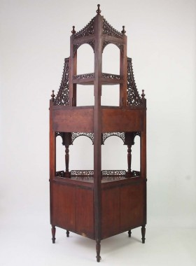 Victorian Floor Standing Corner Cupboard