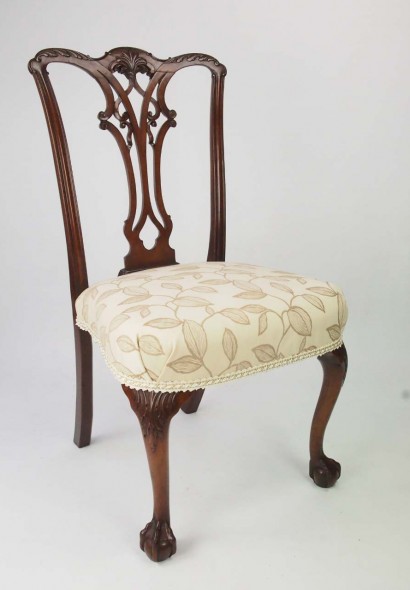 Antique Edwardian Chippendale Revival Chair