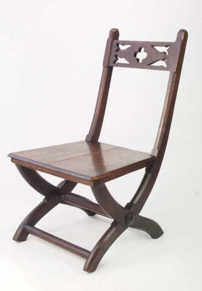 Antique Gothic Revival Side Chair