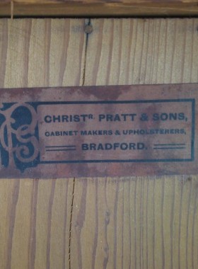 Antique Christopher Pratt Oak Bookcase