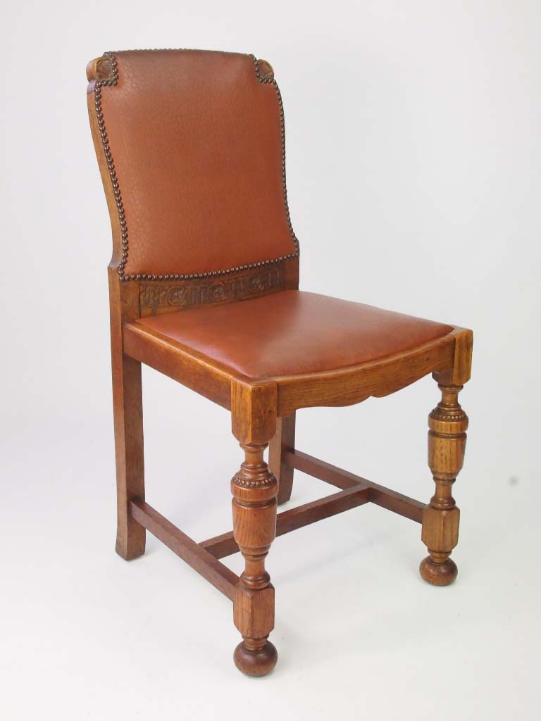 Set 4 Art Deco Oak Dining Chairs For Sale Online