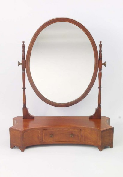 Antique Edwardian Toilet Mirror