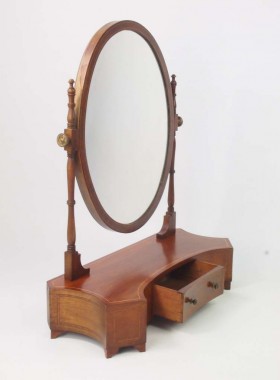 Antique Edwardian Toilet Mirror