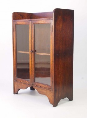 Small Edwardian Arts Crafts Oak Bookcase