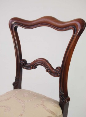 Victorian Rosewood Balloon Back Chair