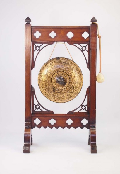 Large Antique Victorian Aesthetic Movement Dinner Gong