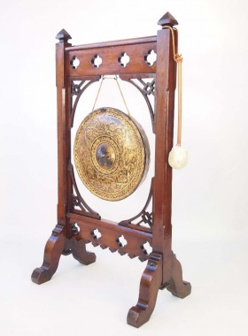 Large Antique Victorian Aesthetic Movement Dinner Gong