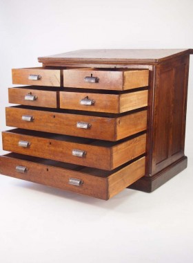 Large Oak Chest Drawers From St Andrews Church