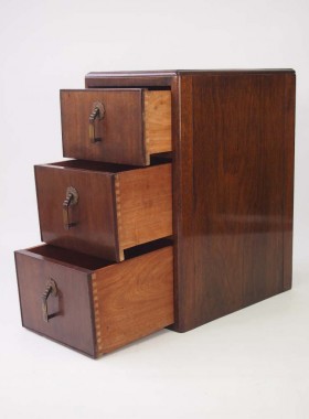 Pair Art Deco Bedside Cabinets