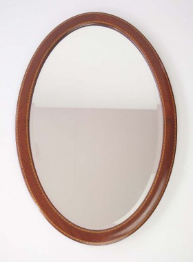 Antique Edwardian Mahogany Mirror