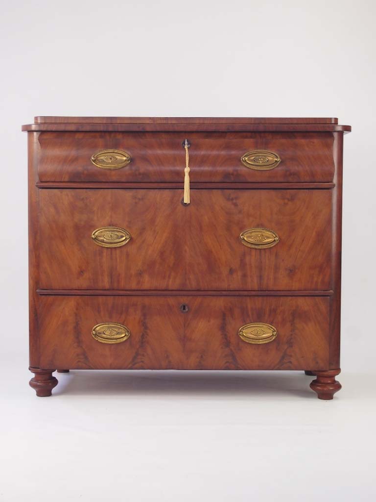Small Antique Biedermeier Chest of Drawers For Sale
