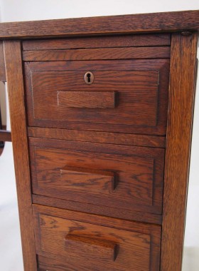 Vintage Oak Desk Circa 1920s