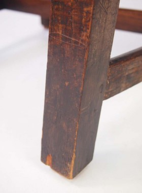 Late XVIII Century Oak Ladder Back Chair
