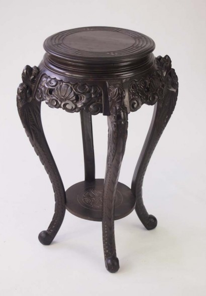 Vintage Carved Chinese Plant Stand
