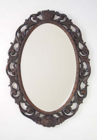 Antique Oak Mirror