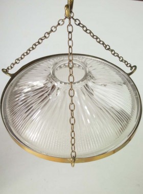 Holophane Ceiling Light Shade Stamped 1909