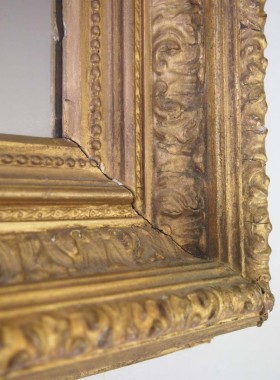 Large Antique Gilt Wall Mirror