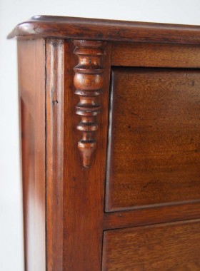 Antique Continetal Mahogany Chest Drawers