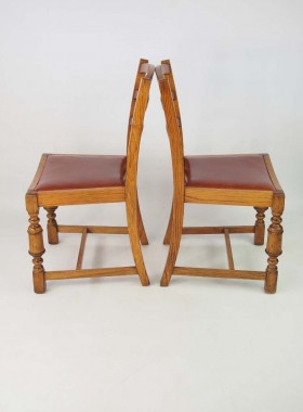 Harlequin Set of 4 Chairs Circa 1930