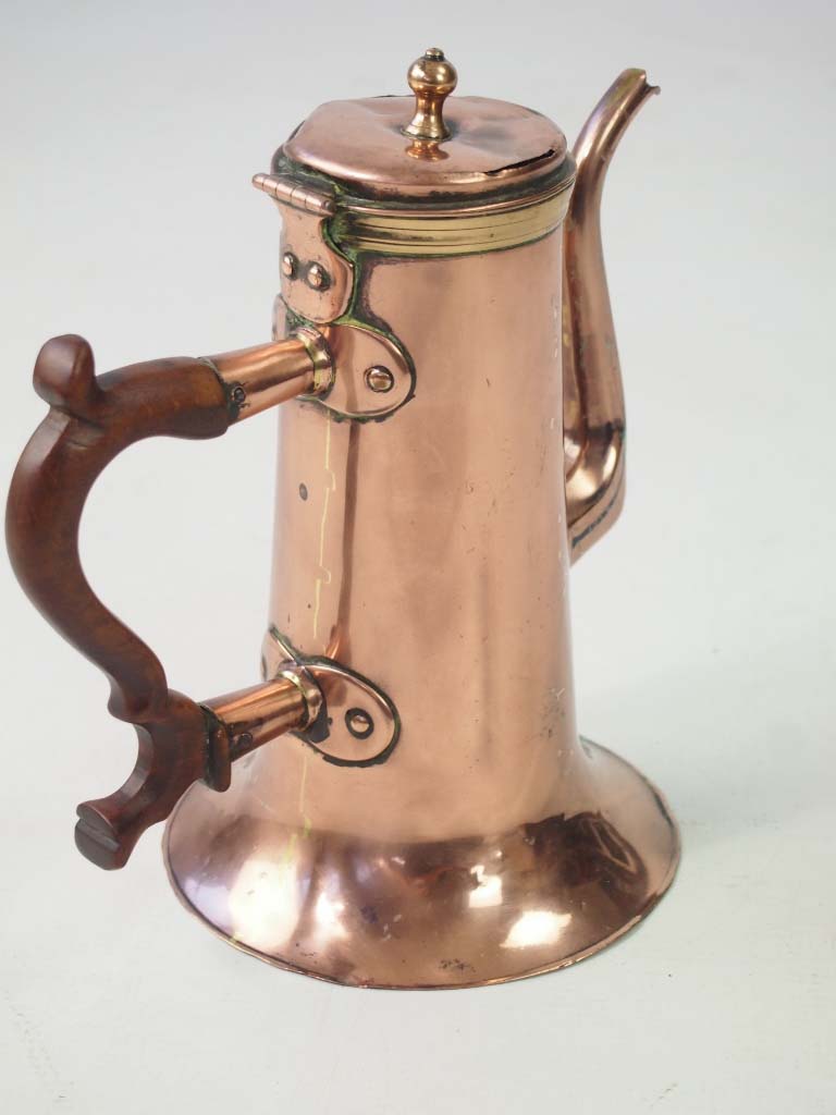 Antique Georgian Copper Coffee Pot