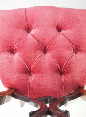Antique Victorian Walnut Balloon Back Chair