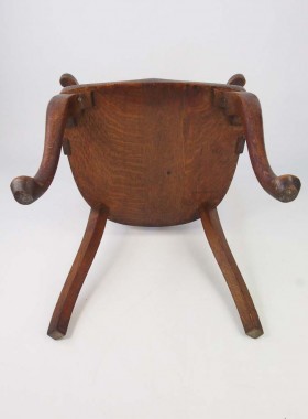 Vintage Oak Captains Chair