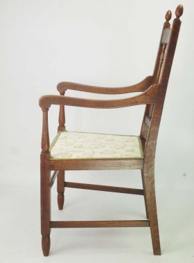 Pair Antique Arts Crafts Chairs