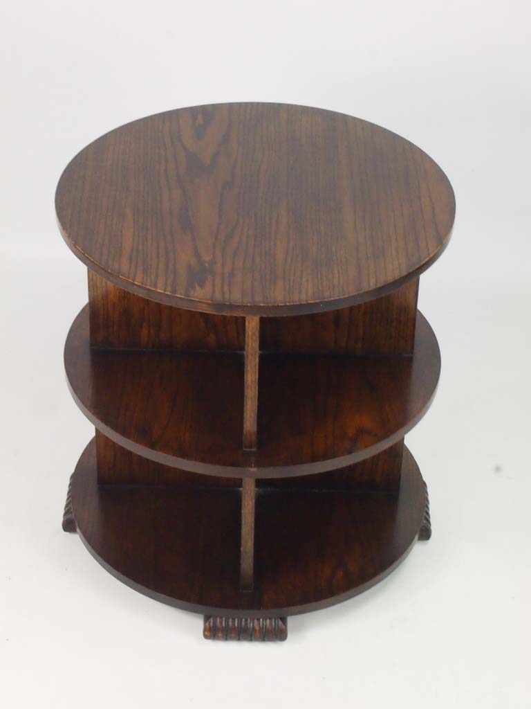 art deco oak book table / coffee table