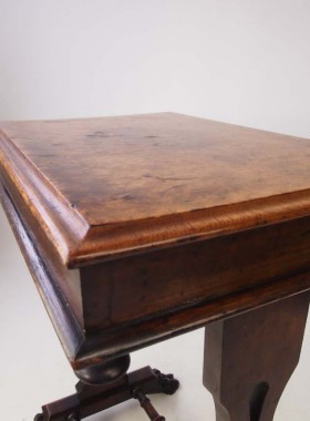 Victorian Burr Walnut Work Table