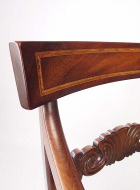 Antique William IV Mahogany Desk Chair