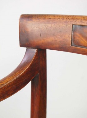 Antique Regency Mahogany Desk Chair