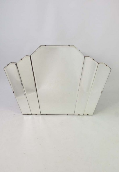 Art Deco Fan Shaped Oermantel Mirror