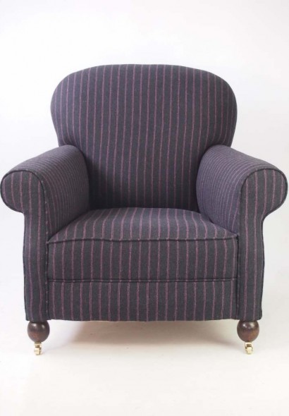 Art Deco Upholstered Club Armchair