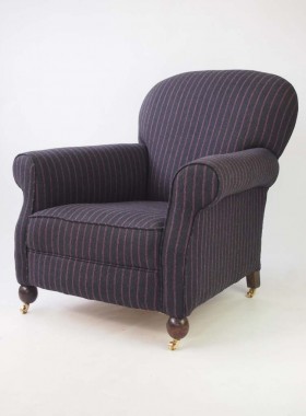 Art Deco Upholstered Club Armchair