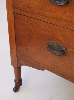 Edwardian Arts and Crafts Oak Dressing Table
