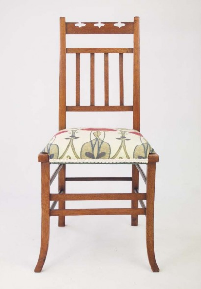 Small Arts Crafts Oak Bedroom Chair