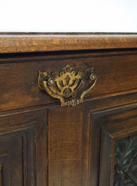 Carved Vintage Oak Coffer