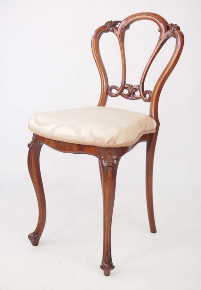 Small Antique Balloon Back Chair