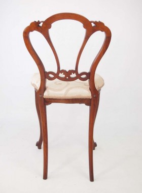 Small Antique Balloon Back Chair