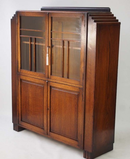 Art Deco Oak Bookcase