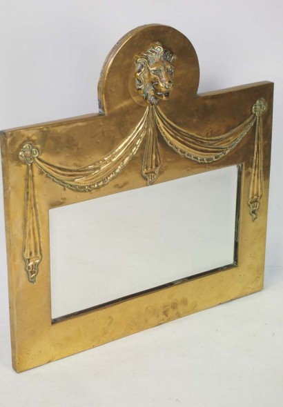 Brass Lions Mask Mirror