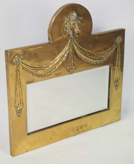 Brass Lions Mask Mirror