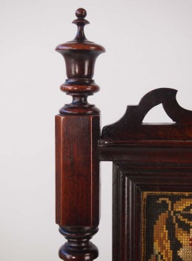 Antique Victorian Rosewood Firescreen