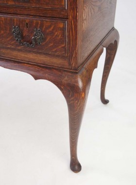 Antique Edwardian Oak Desk