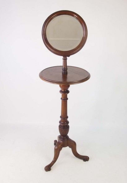 Antique Victorian Shaving Stand with Mirror