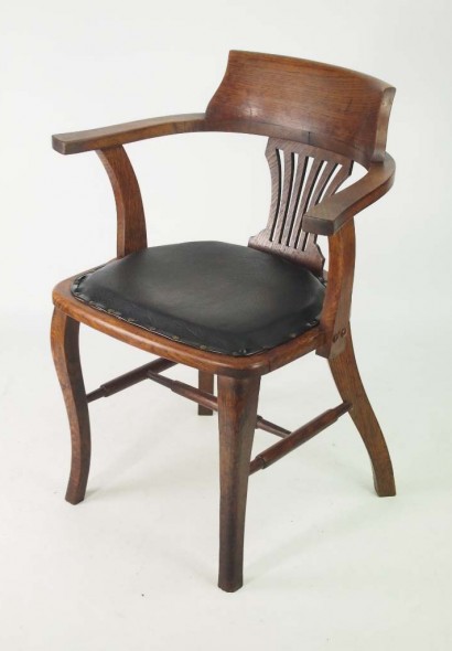 Vintage Oak Desk Chair