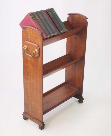 Edwardian Oak Book Stand
