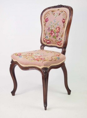Pair Antique French Rosewood Chairs