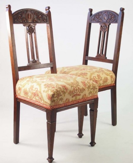 Pair Arts Crafts Chairs
