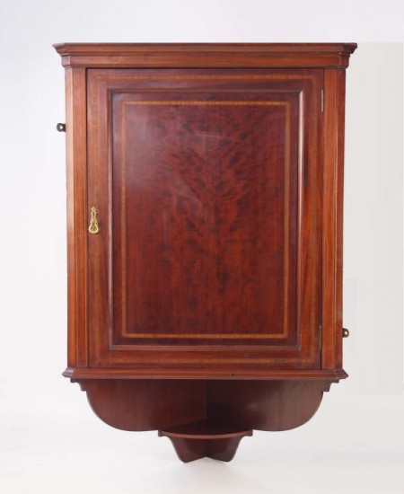 Edwardian Mahogany Corner Cabinet